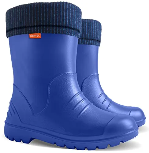 Ultraleichte Kinder Gummistiefel Dino, blau, 25 EU