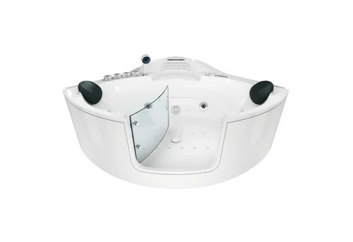 AcquaVapore Whirlpool by Sandra Jentho – Weiß, 140x70 cm, für 2 Personen - Erleben Sie Entspannung pur mit dem AcquaVapore Whirlpool. Anschlusfertig und mit leistungsstarken Pumpen ausgestattet, bietet er höchsten Komfort für Ihr Badezimmer. Ideal für zwei Personen!