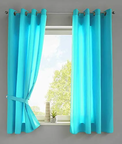 Vorhänge & Gardinen Türkis von Gardinenbox