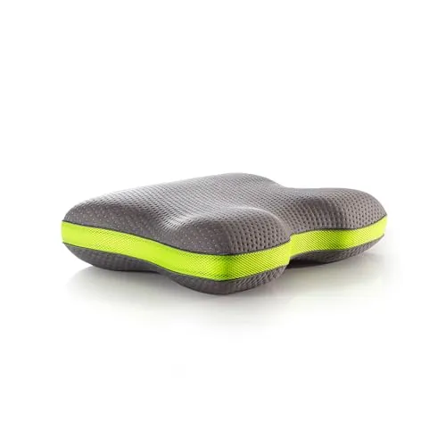 NORDIC SCHILLER Visco Carbon Kissen – Ergonomisches Anti-Schnarch Kissen 60x40x12 - Ergonomisches Kissen mit Memory Foam und Aktivkohle für besseren Schlaf. Reduziert Schnarchen durch optimale Unterstützung der Kopf- und Nackenform. Waschbarer Bezug für hygienischen Komfort.