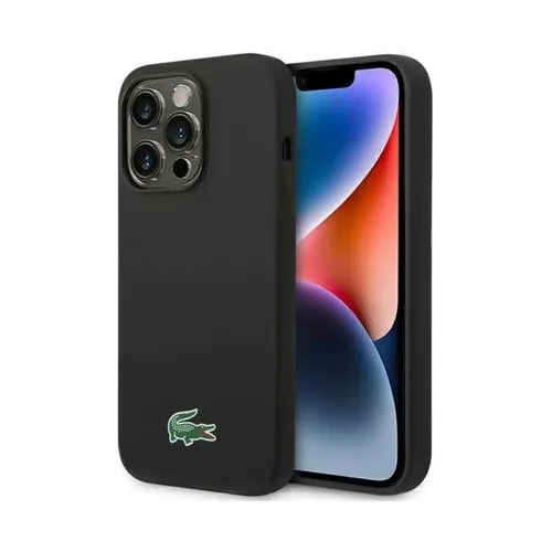 Lacoste Hülle LCHMP14XSLOK Silicone Schwarz – iPhone 14 Pro Max