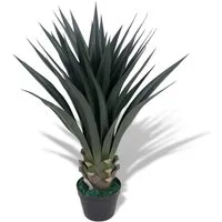 vidaXL Künstliche Yucca-Pflanze 85 cm - Lebensecht und pflegeleicht - Künstliche Pflanzen: Diese 85 cm hohe Yucca-Pflanze bringt lebendiges Grün in Ihr Zuhause oder Büro, ohne Pflegeaufwand. Mit 33 detailgetreuen Blättern und langlebigem Material ideal für jeden Raum.