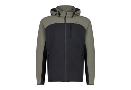CMP Herren Hoodie Jacke XXL grau - Funktionsjacke aus leichtem French Terry, perfekt für sportliche Outdoor-Aktivitäten und den Alltag, mit praktischer Kapuze.