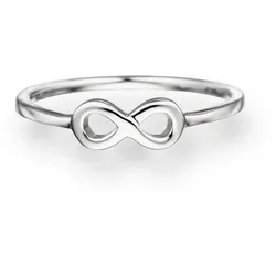 Glanzstücke München Silberring Infinity silber, aus Sterling Silber silberfarben 50