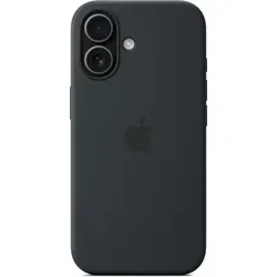 APPLE Silikon Case mit MagSafe für iPhone 17 - Schwarz - Handyhüllen, speziell für iPhone 17 entwickelt, schützt zuverlässig, liegt gut in der Hand und ermöglicht freihändiges Tragen dank Crossbody Band. Integrierte Magnete für schnelles kabelloses Laden.