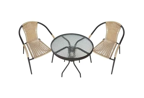 LC Garden Garvista Gartentisch Ø60cm mit Stühlen von LC Garden