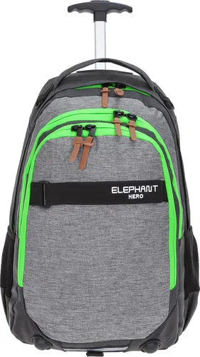 Elephant Hero Signature Trolley Ranzen - Schultrolley für Jungen und Mädchen - Schulranzen mit 35 Liter Stauraum, reißfest und wasserabweisend. Ideal für Schule und Homeschooling, mit durchdachtem Trolley-System und Organizer-Fächern.