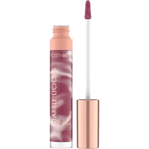 Catrice Marble-licious Liquid Lip Balm, Lipgloss, Nr. 050, Pink, pflegend, mit Ölen, natürlich, glänzend, vegan, ohne Parabene, ohne Mikroplastikpartikel, Nanopartikel frei, 1er Pack (4ml)