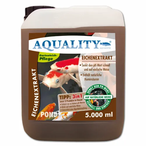  AQUALITY Eichenextrakt POND pH Minus senkt den pH Wert 5000 ml 5,--€/l