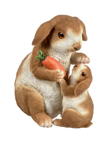 Hase Osterhase Hasen Kind Kaninchen Deko Garten Figur - Figuren für Erwachsene und Kinder, handbemalte Vintage-Dekohasen, perfekt für die Osterzeit und als charmante Gartenakzente.