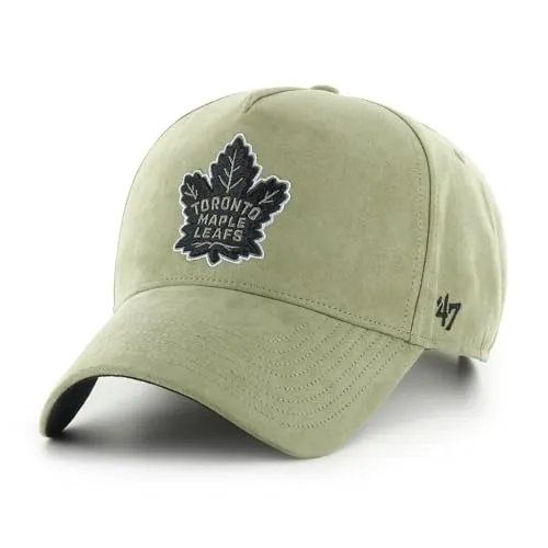 Brand Strapback Cap ULTRA SUEDE Toronto Maple Leafs oliv 47 - Stylische Herren Trucker Cap in Oliv für den Sommer, aus robustem 100% Polyester, ideal für sportliche Freizeitaktivitäten und optimalen Tragekomfort.