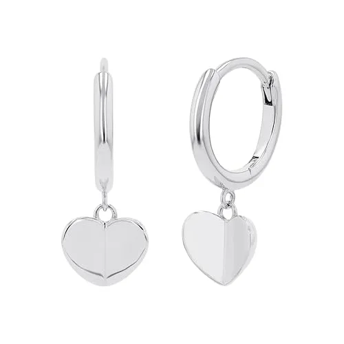 s.Oliver Ohrringe 925 Sterling Silber/Edelstahl Damen - Elegante Damenohrringe aus hochwertigem 925 Sterling Silber mit Herz-Motiv, ideal für jeden Anlass und kommen in einer Geschenkbox.