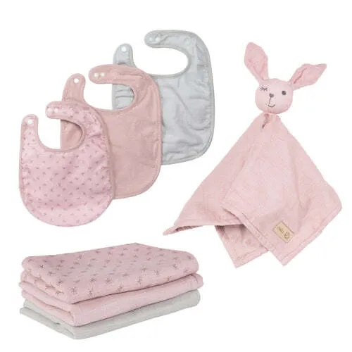 Roba Geschenkset Essentials , rosa/pink - Baby Kissen aus Organic Bio-Baumwolle, nachhaltig und zertifiziert nach GOTS und OEKO-TEX 100 für höchste Qualität und Sicherheit.