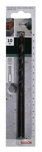Bosch Accessories 2609255523 Hartmetall Hammerbohrer 12 mm Gesamtlänge 210 mm SDS-Plus 1 St.
