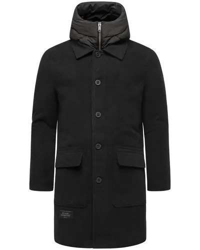 Stone Harbour Trenchcoat Thiagoo XX Kurzmantel in Wollmantel-Optik mit herausnehmbaren Inlay