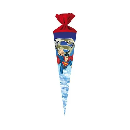 SCHULTÜTE 70 CM SUPERMAN RUND MIT FILZVERSCHLUSS VON NESTLER NEU