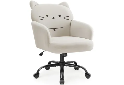 IWMH Drehstuhl mit Armlehnen, höhenverstellbar - Drehstuhl für Homeoffice und Schminkbereich, komfortabel mit 130 kg Tragfähigkeit und stilvollem Design.