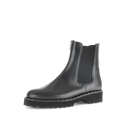 Gabor Damen Chelsea Boots - Elegante Stiefeletten für jeden Anlass - Wanderschuhe: Stilvolle Chelsea Boots aus hochwertigem Rauleder mit bequemem Blockabsatz und praktischem Reißverschluss für einfaches An- und Ausziehen.