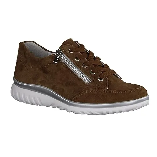 Semler Lena L5035-042 Cappuccino (Braun) - Schnürschuh mit Loser Einlage - Damenschuhe Bequeme Schnürschuhe, Braun, Leder (samtchevreau), Gr. 39,5 EU