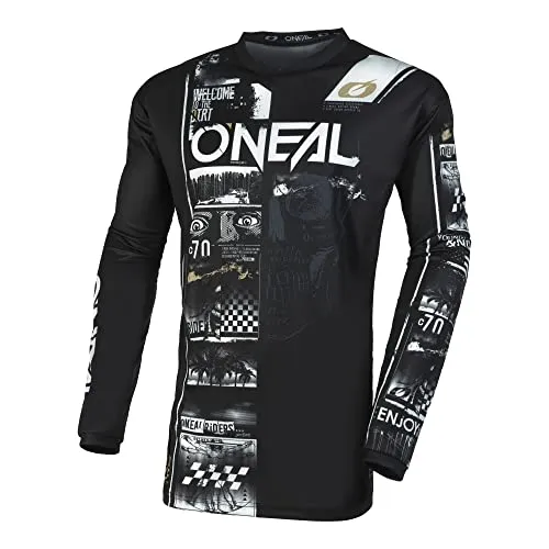 O'NEAL Element Youth Jersey Attack V.23 - Langarm Motocross-Shirt - Radsport-Trikots & -Shirts für Jungen, atmungsaktiv und mit ergonomischem Schnitt für maximale Bewegungsfreiheit, ideal für kleine Abenteurer.
