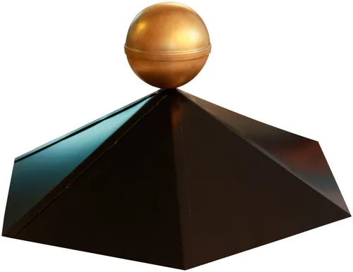 Karibu Haube für Sechseckpavillon mit Messingkugel von Karibu