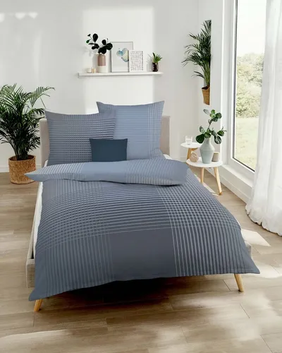 Kaeppel Bettwäsche Master, Mako-Satin, 2 teilig in blau von Kaeppel