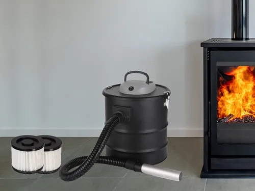 Aschestaubsauger ohne Beutel 20L mit HEPA-Filter und Blasfunktion