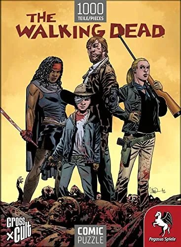 Pegasus Spiele 76000G - Puzzle: The Walking Dead (Die Zombiejäger), 1.000 Teile
