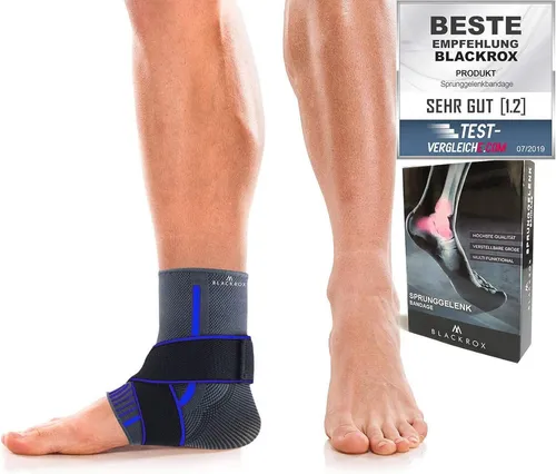BLACKROX Fußbandage [Vergleichssieger 2026] Hyper Frox, Gr. S-XL, Damen und Herren