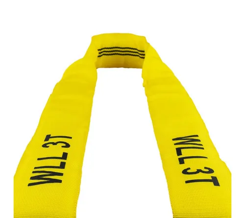 MCS CARGO SECURITY Zurrgurt Rundschlinge rund, 3000 kg, 2 m, Hebeschlinge, gelb (1-St)