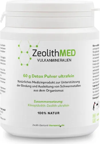 Produktbild Zeolith MED Detox Pulver ultrafein 60g - Medizinprodukt
