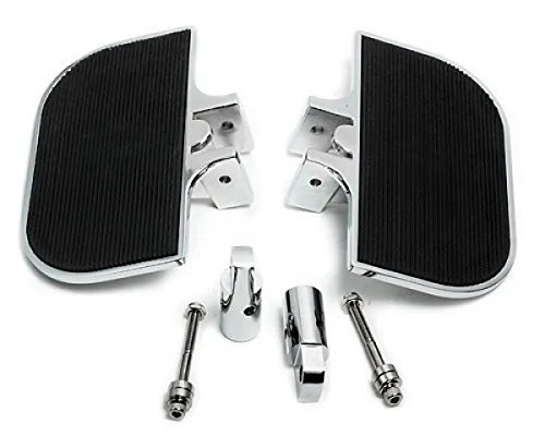 Trittbretter H-D Style Solid, verstellbar für Harley - Powersport Trittbretter, universell passend dank verstellbarer Harley Male-Mount Aufnahme, rutschfest durch Gummi-Auflage und in hochwertigem Chrom-Finish.