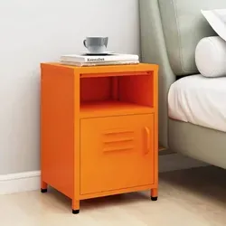 vidaXL Nachttisch Orange 35x35x51 cm aus Stahl von vidaXL