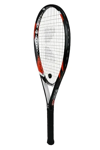 KUEBLER BIG POINT 105 Tennisschläger - besaitet - Midsize Turnier-Racket mit 103 sqin Schlagfläche, leicht und aus 100% HM-Carbon und Titanium. Ideal für ambitionierte Spieler, inkl. Vibrationsdämpfer und Komforthülle.