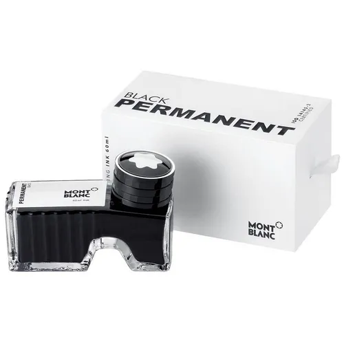 MONTBLANC Tintenglas 60ml schwarz MB128196/107755 - Grafik- & Zeichenbedarf: Hochwertiges Tintenglas für präzises Schreiben und Zeichnen, ideal für Künstler und Schriftliebhaber.
