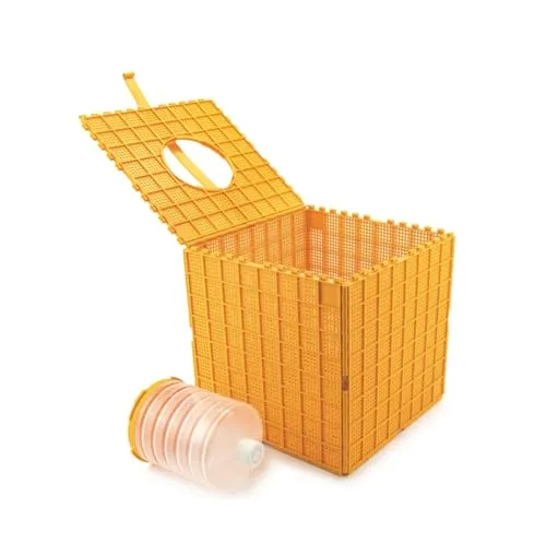 Multibox zum Transportieren von Bienen - Imkerei Transportbox für Schwarmfang - Werkzeuge & Zubehör zur Bienenzucht, sichere Transportlösung mit Luftzirkulation für Bienen, inkl. Tränke und Griff, ideal für Imker und Faulbrutsanierung.