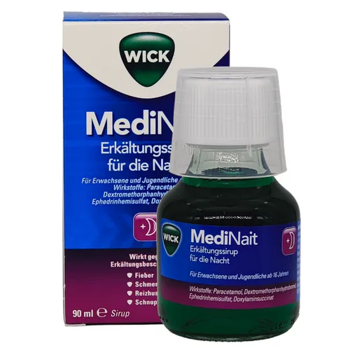 Wick MediNait 90 ml Erkältungssirup für die Nacht