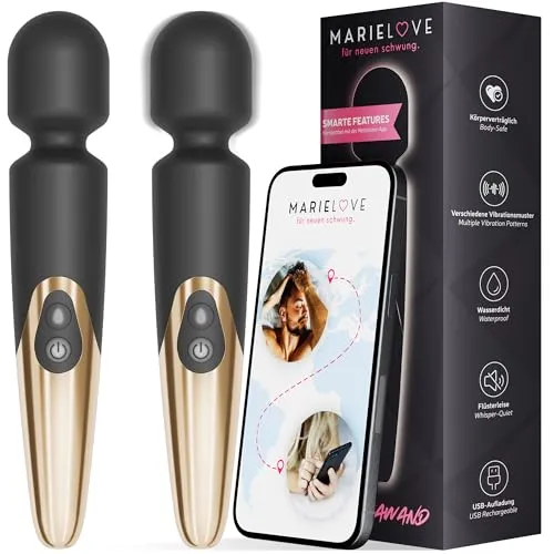 Vibrator für Frauen Sex Spielzeug, KI APP-steuerbar 2026 Modell– Wasserdicht, Kabellos & mit Fernsteuerung – Starker Magic Wand Massagestab für Vagina Vibration und Klitoris Sextoy mit 10 Modi & Akku