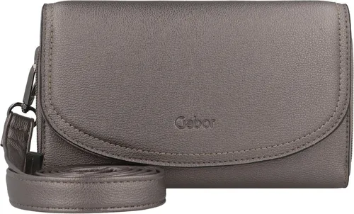 Gabor Sadi Log Zip Wallet XL 011201 - Metallic Taupe - Umhängetasche aus robustem Polyurethan, mit verstellbarem Riemen und vielseitigen Tragemöglichkeiten. Ideal als Geldbeutel mit zahlreichen Fächern für Karten und Münzen.