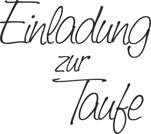 Heyda Stempel Motivstempel 'Einladung zur Taufe' 5,3x4,7cm