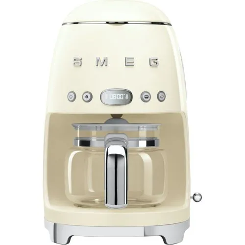 Smeg DCF02CREU - Beige Kaffeeautomat, vollautomatische Zubereitung für aromatischen Kaffee am Morgen