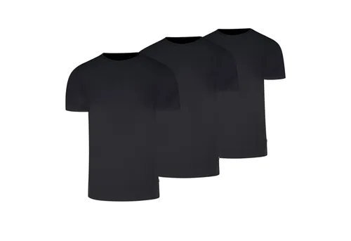 Levi's® T-Shirt LEVIS MEN SOLID CREW (3er Pack) – Bequeme Rundhals-Shirts in Schwarz - Klassisches 3er Pack T-Shirts mit elastischem Baumwollmix für hohen Tragekomfort. Ideal für den Alltag, figurbetont und pflegeleicht – einfach in der Maschine waschen.