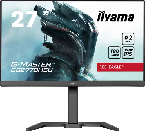 iiyama G-Master GB2770HSU-B6 Red Eagle - Gaming Monitor mit 0,2 ms Reaktionszeit und 180 Hz Bildwiederholrate, ideal für schnelle Action-Spiele und präzises Handeln.