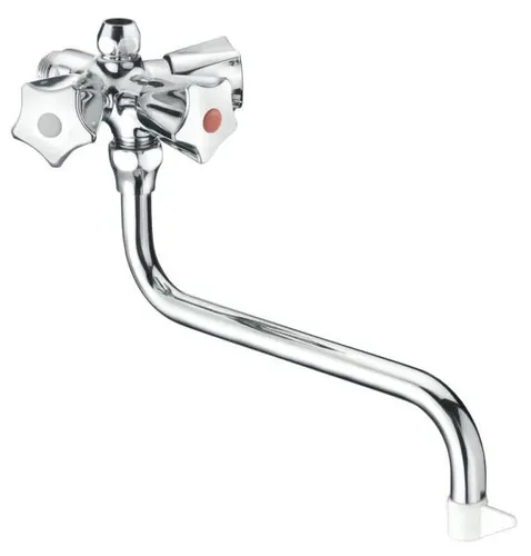 Cornat Spültisch-Wandarmatur Duolux Niederdruck, chrom