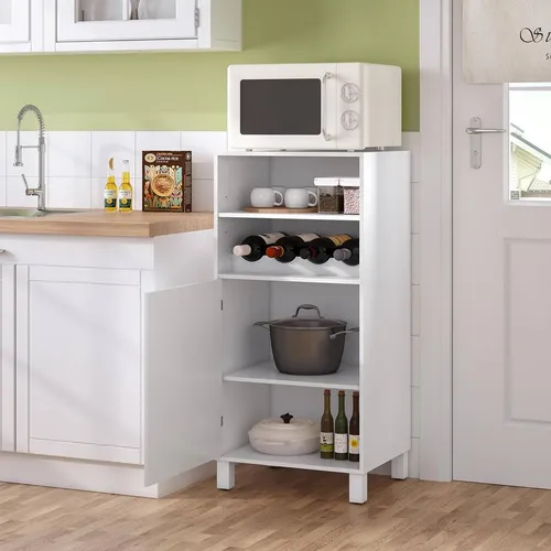 WOLTU Küchenschrank mit Weinregal