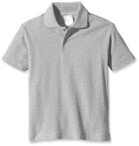 Stedman Apparel Jungen Polo/ST3200 Kurzarmshirt, Grey Heather, 7 Jahre
