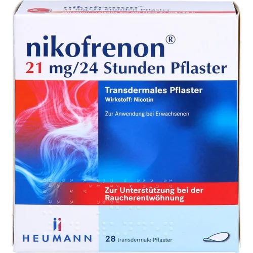 nikofrenon 21 mg 24 Stunden Pflaster 28 St - rezeptfrei, effektive Unterstützung bei der Nikotinentwöhnung