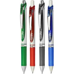 Pentel Gelschreiber EnerGel, BL77-4, Strichbreite 0,35mm, farbig sortiert, 4 Stück