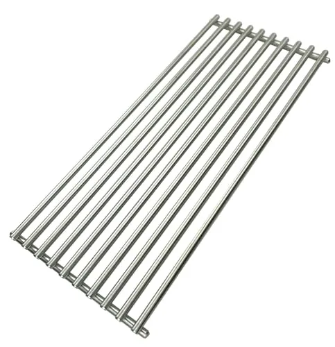 Grillfürst schmaler Edelstahl Grillrost Gasgrill G310, G620 und G621 - pflegeleichtes Grillgitter mit 8 mm starken Streben, Ersatz Grillrost im Format 41,6 x 18,5 cm