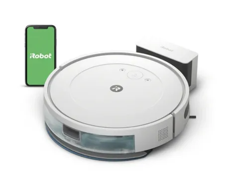 iRobot Roomba Combo Essential Y0112 - 2-in-1 Saug- und Wischroboter mit 4-Stufen-Reinigungssystem, intelligente Navigation und bis zu 120 Minuten Akkulaufzeit